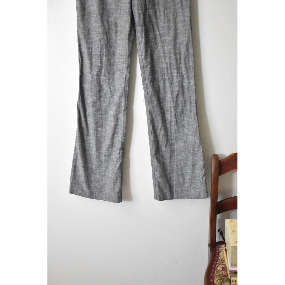 IZ Byer Gray Wide Leg‎ Trousers High Waist Button Front Pants Size 3 - Picture 4 of 8